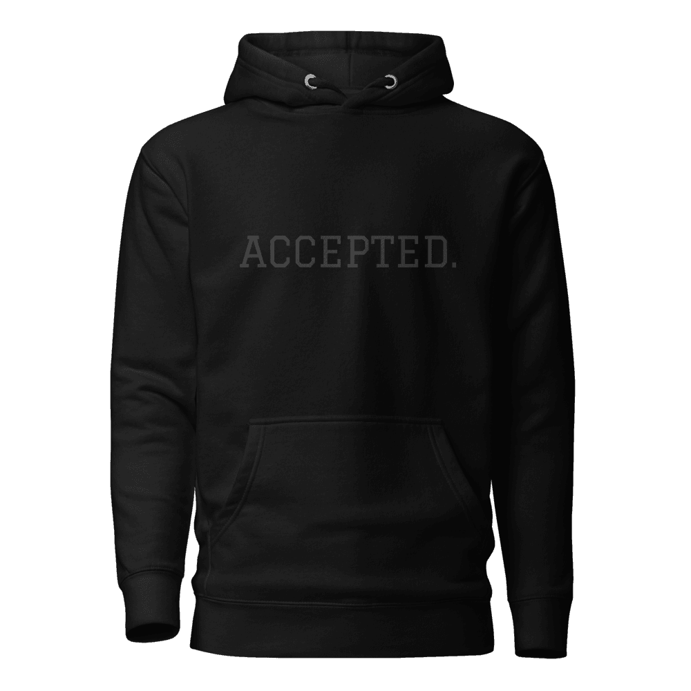 ACCEPTED. Hoodie — Black